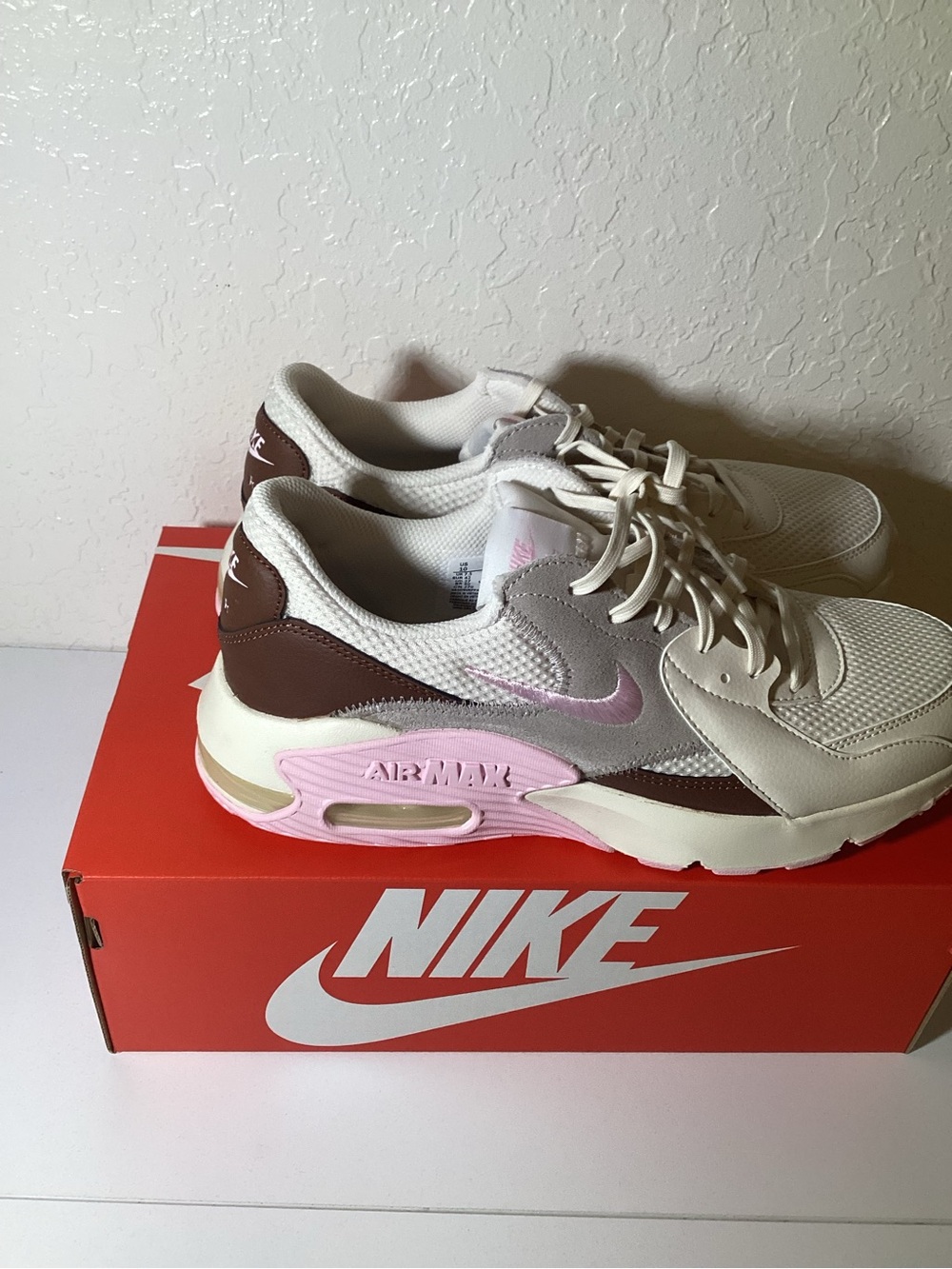 Nike Women’s Air Max Sneakers - Pink, Brown & Cream